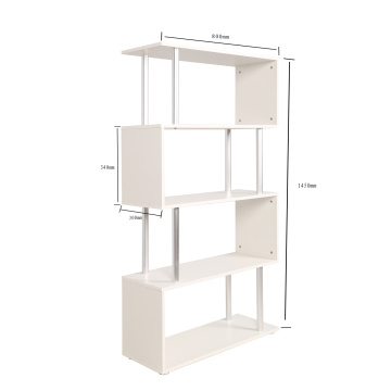 Contemporain et contracté quatre étagères